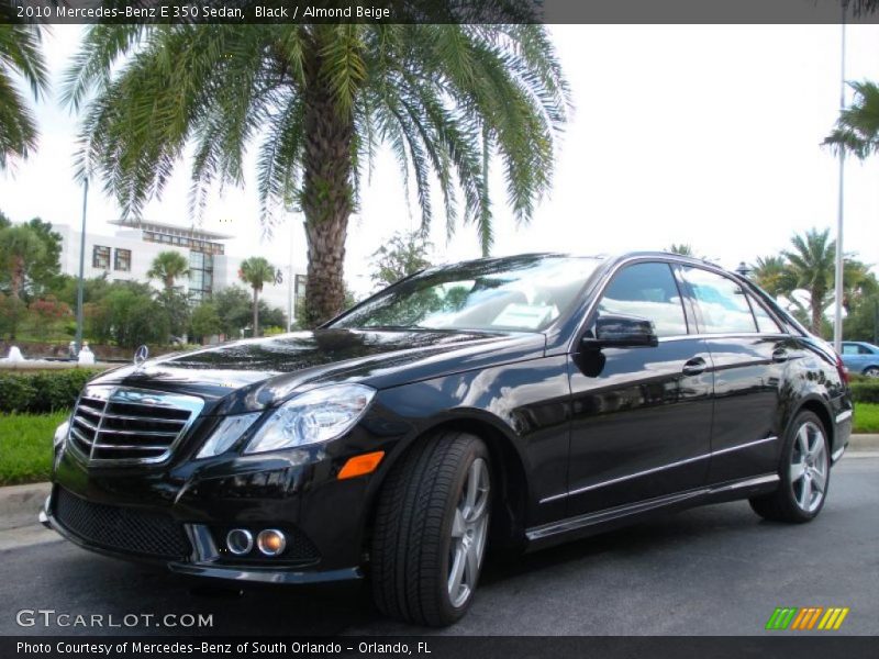 Black / Almond Beige 2010 Mercedes-Benz E 350 Sedan
