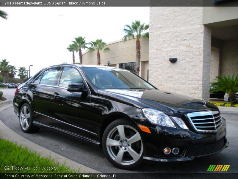Black / Almond Beige 2010 Mercedes-Benz E 350 Sedan