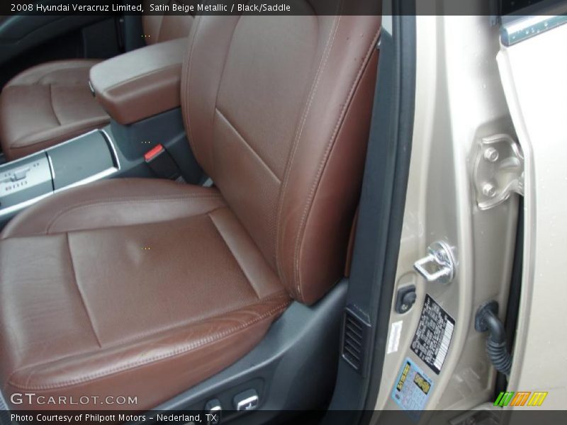 Satin Beige Metallic / Black/Saddle 2008 Hyundai Veracruz Limited