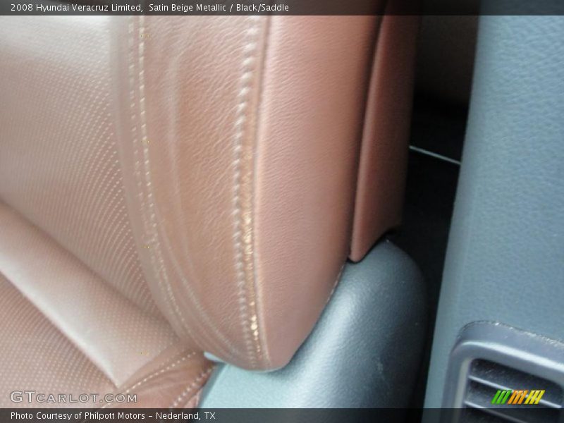 Satin Beige Metallic / Black/Saddle 2008 Hyundai Veracruz Limited