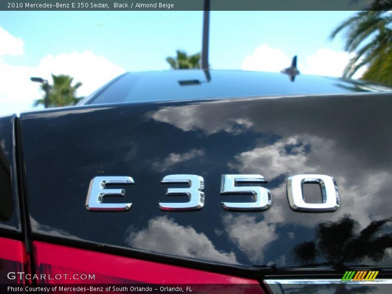 Black / Almond Beige 2010 Mercedes-Benz E 350 Sedan