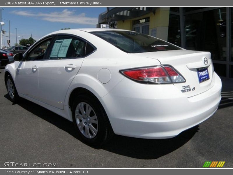 Performance White / Black 2009 Mazda MAZDA6 i Sport