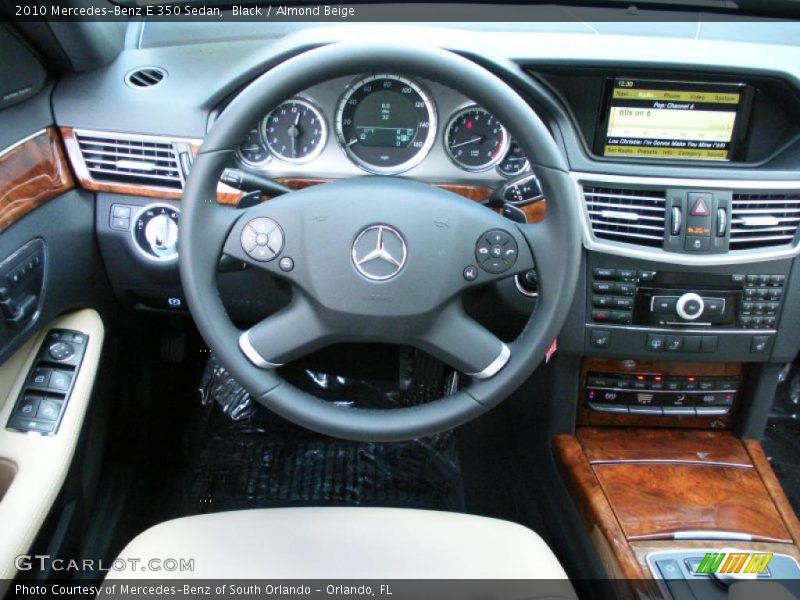Black / Almond Beige 2010 Mercedes-Benz E 350 Sedan
