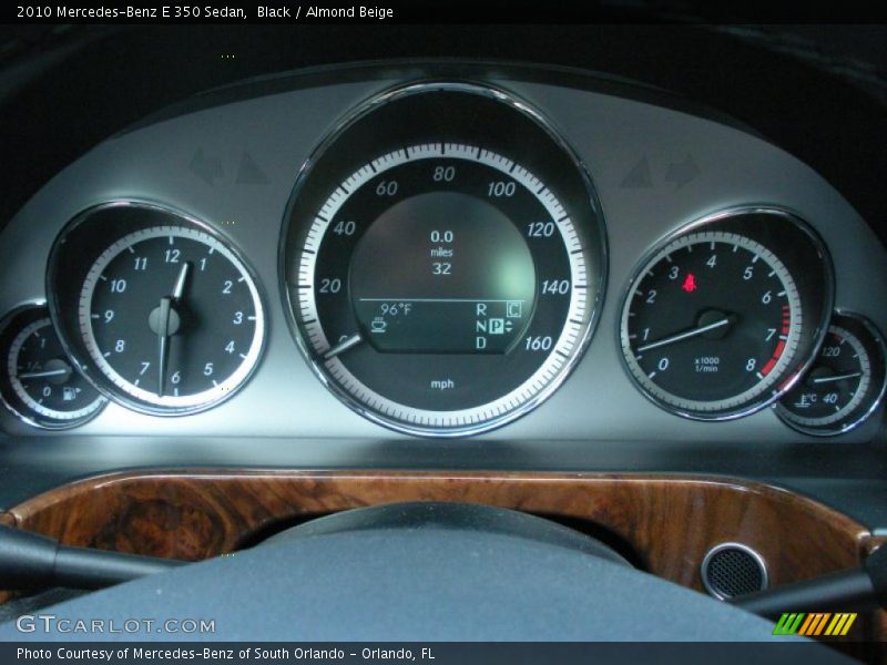 Black / Almond Beige 2010 Mercedes-Benz E 350 Sedan