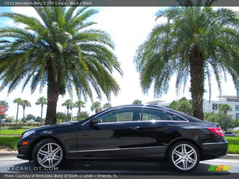 Black / Black 2010 Mercedes-Benz E 350 Coupe