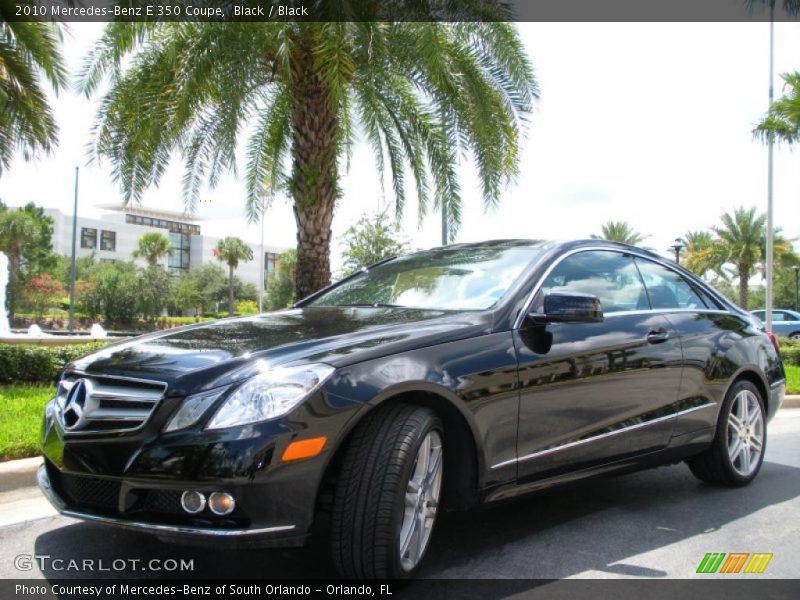 Black / Black 2010 Mercedes-Benz E 350 Coupe