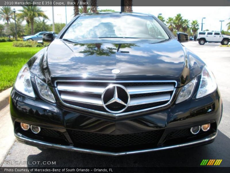 Black / Black 2010 Mercedes-Benz E 350 Coupe