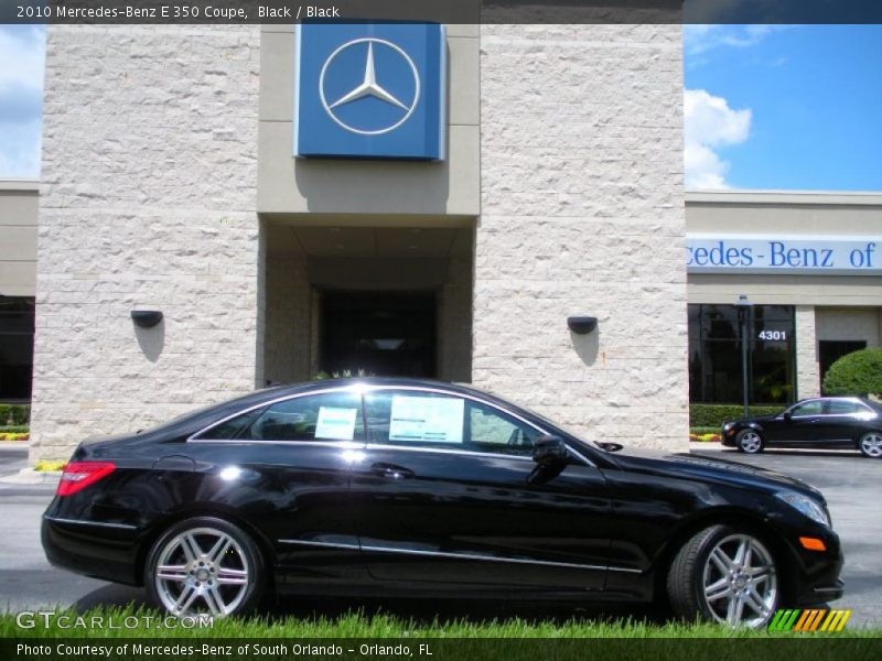 Black / Black 2010 Mercedes-Benz E 350 Coupe