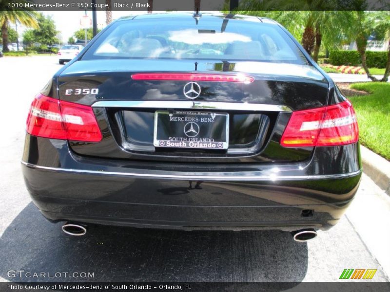 Black / Black 2010 Mercedes-Benz E 350 Coupe
