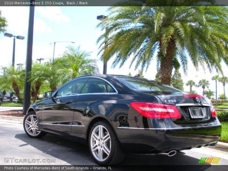 Black / Black 2010 Mercedes-Benz E 350 Coupe