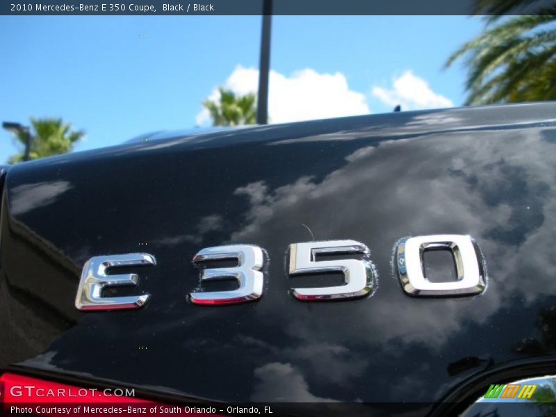 Black / Black 2010 Mercedes-Benz E 350 Coupe