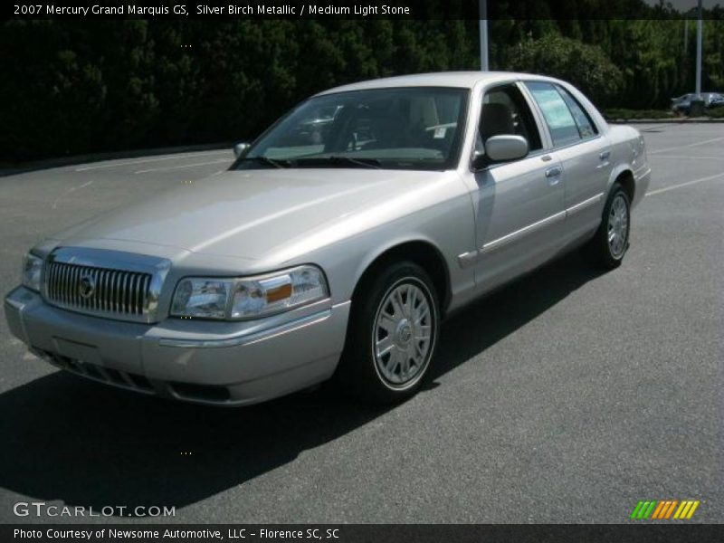 Silver Birch Metallic / Medium Light Stone 2007 Mercury Grand Marquis GS