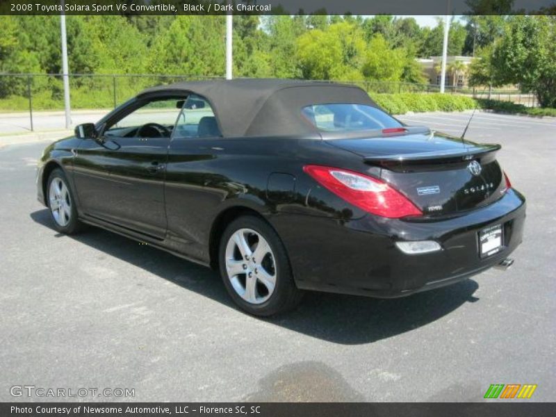 Black / Dark Charcoal 2008 Toyota Solara Sport V6 Convertible