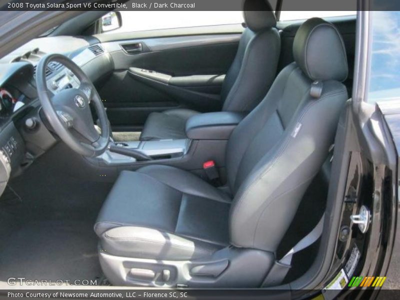 Black / Dark Charcoal 2008 Toyota Solara Sport V6 Convertible