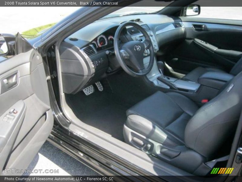Black / Dark Charcoal 2008 Toyota Solara Sport V6 Convertible