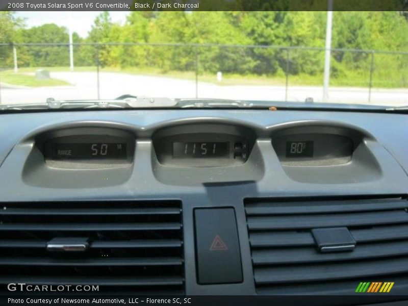 Black / Dark Charcoal 2008 Toyota Solara Sport V6 Convertible