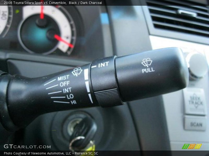 Black / Dark Charcoal 2008 Toyota Solara Sport V6 Convertible