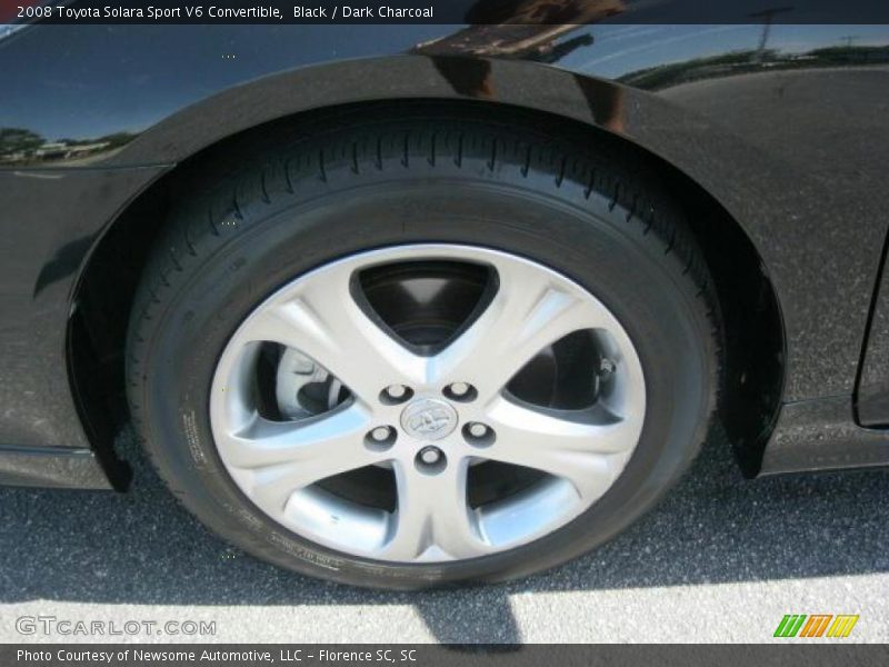 Black / Dark Charcoal 2008 Toyota Solara Sport V6 Convertible
