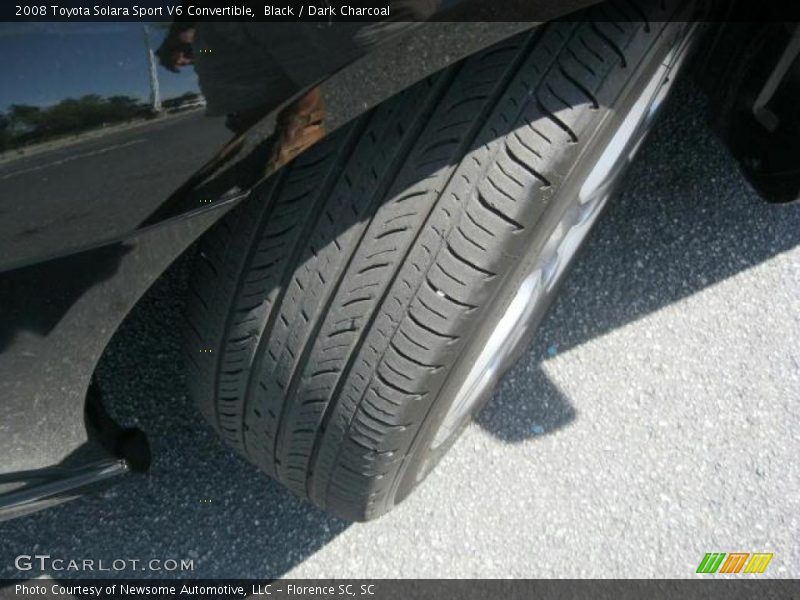 Black / Dark Charcoal 2008 Toyota Solara Sport V6 Convertible