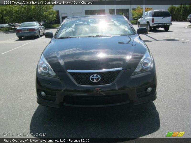 Black / Dark Charcoal 2008 Toyota Solara Sport V6 Convertible