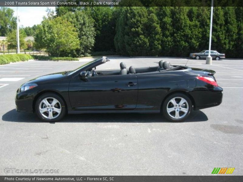 Black / Dark Charcoal 2008 Toyota Solara Sport V6 Convertible