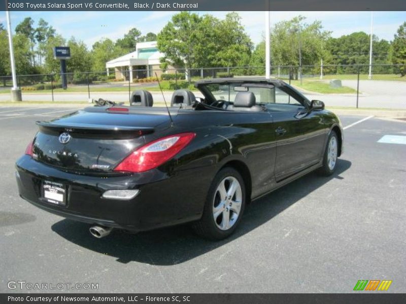 Black / Dark Charcoal 2008 Toyota Solara Sport V6 Convertible