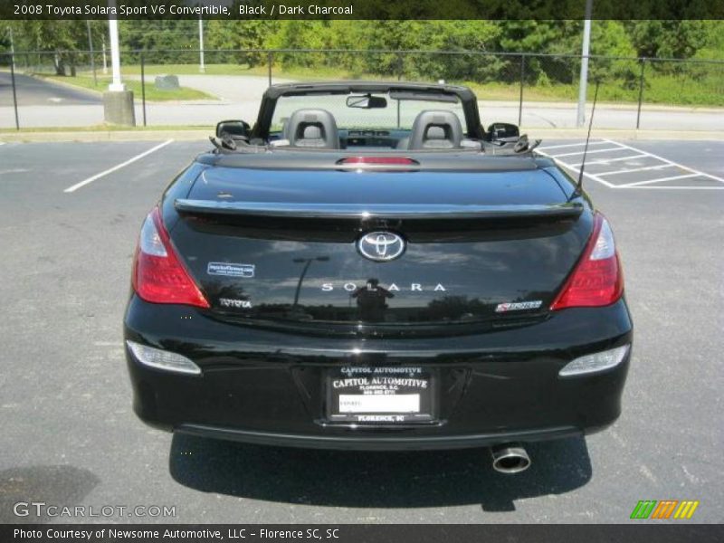 Black / Dark Charcoal 2008 Toyota Solara Sport V6 Convertible