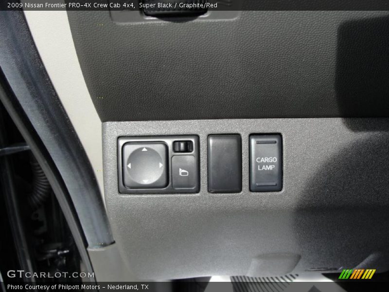 Super Black / Graphite/Red 2009 Nissan Frontier PRO-4X Crew Cab 4x4