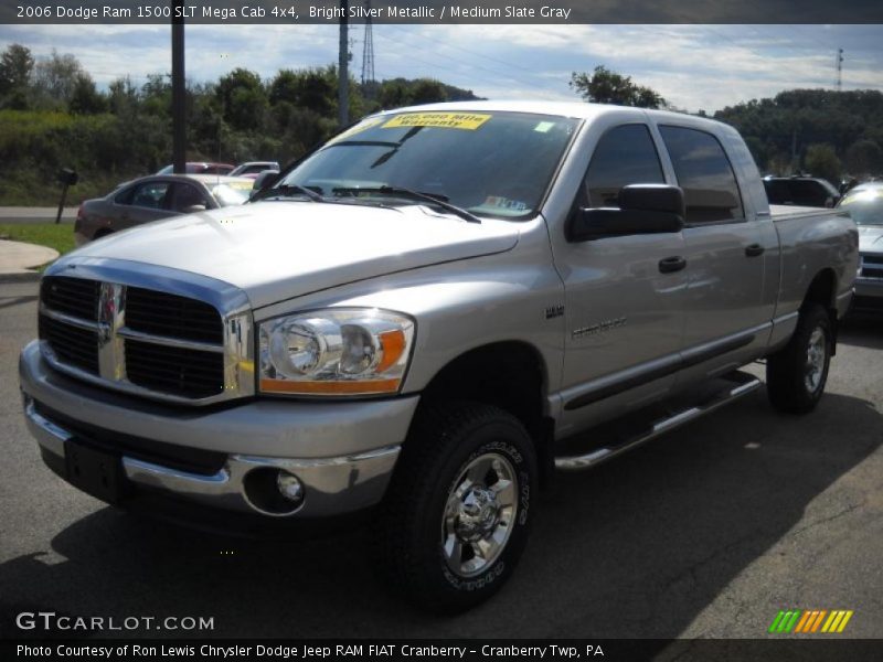 Bright Silver Metallic / Medium Slate Gray 2006 Dodge Ram 1500 SLT Mega Cab 4x4