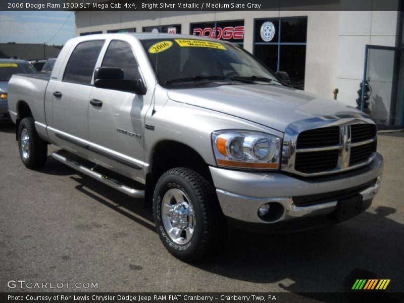 Bright Silver Metallic / Medium Slate Gray 2006 Dodge Ram 1500 SLT Mega Cab 4x4