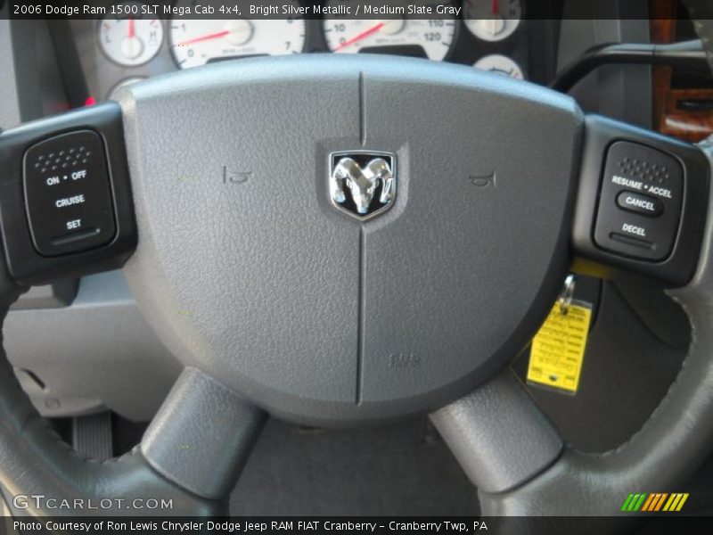 Bright Silver Metallic / Medium Slate Gray 2006 Dodge Ram 1500 SLT Mega Cab 4x4