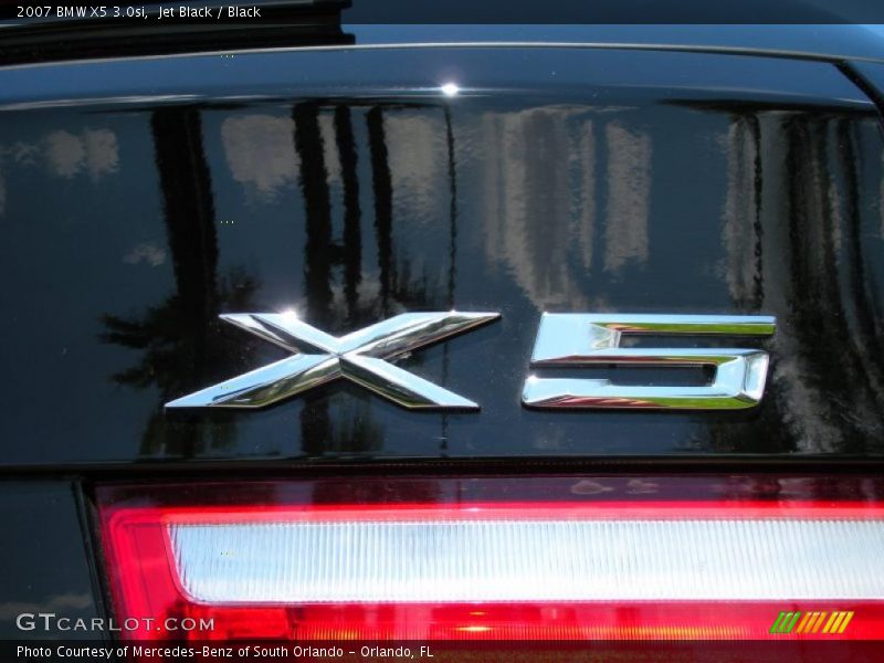 Jet Black / Black 2007 BMW X5 3.0si