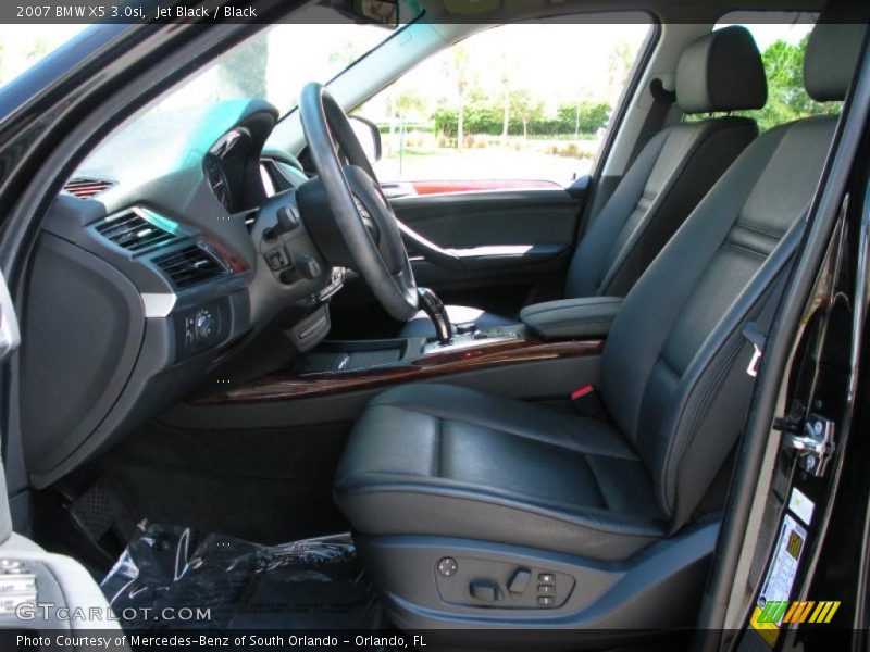 Jet Black / Black 2007 BMW X5 3.0si