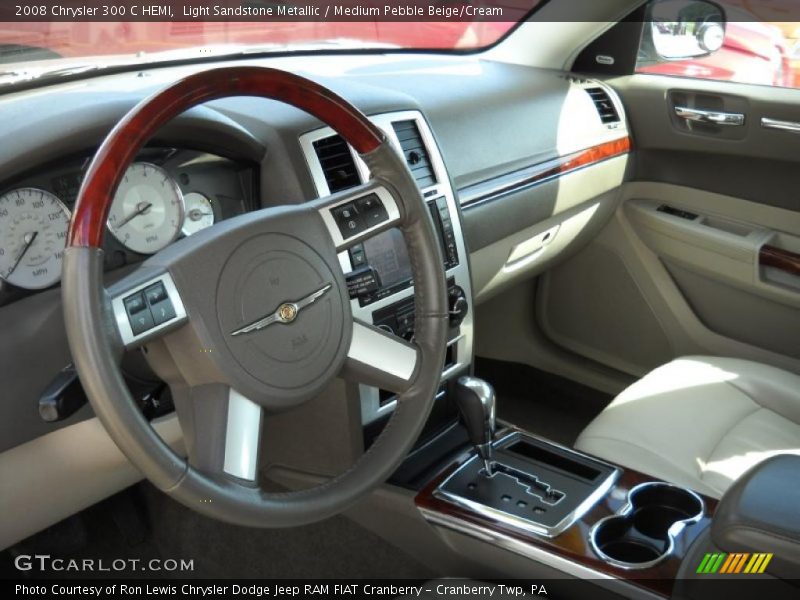 Light Sandstone Metallic / Medium Pebble Beige/Cream 2008 Chrysler 300 C HEMI