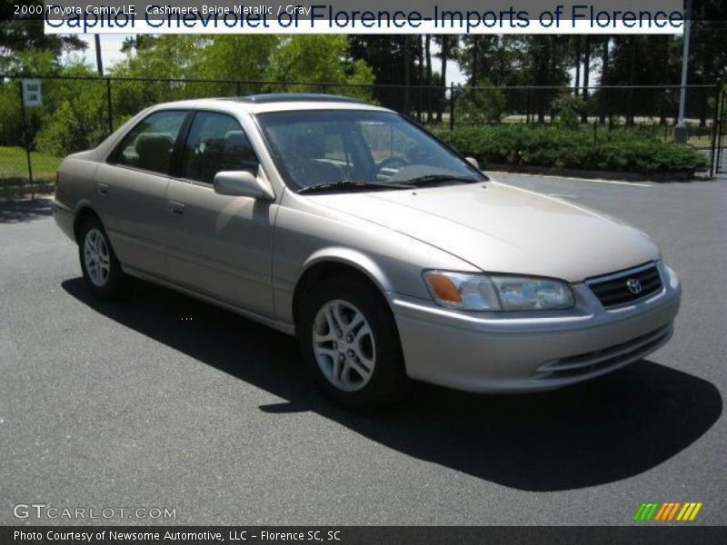 Cashmere Beige Metallic / Gray 2000 Toyota Camry LE