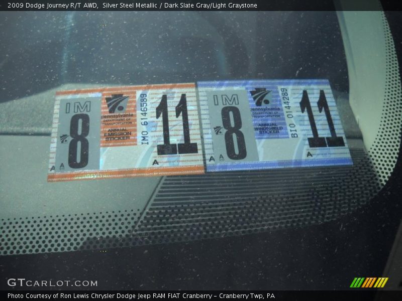 Silver Steel Metallic / Dark Slate Gray/Light Graystone 2009 Dodge Journey R/T AWD