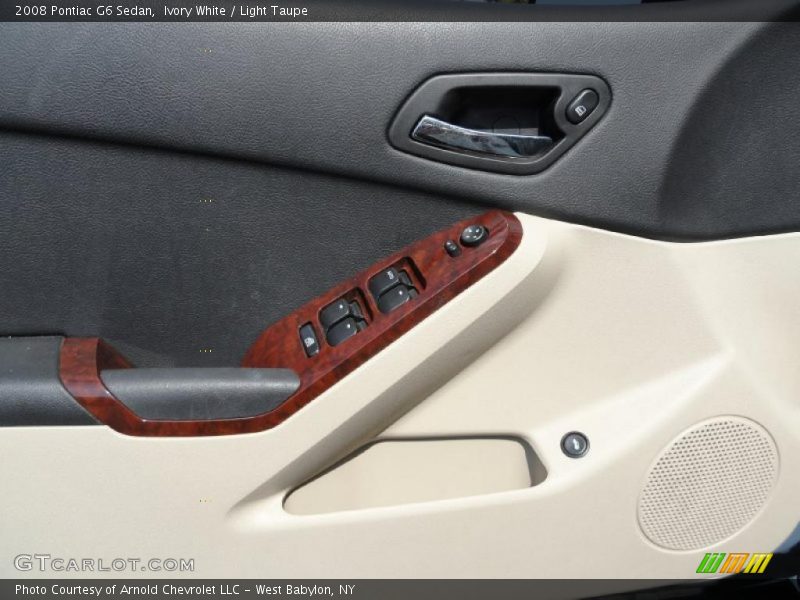 Ivory White / Light Taupe 2008 Pontiac G6 Sedan