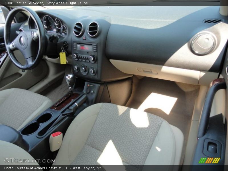 Ivory White / Light Taupe 2008 Pontiac G6 Sedan