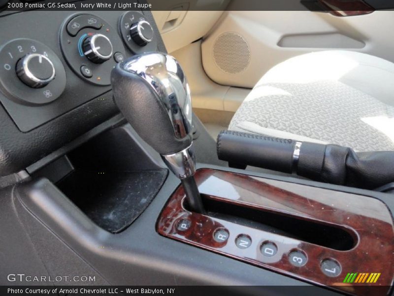 Ivory White / Light Taupe 2008 Pontiac G6 Sedan