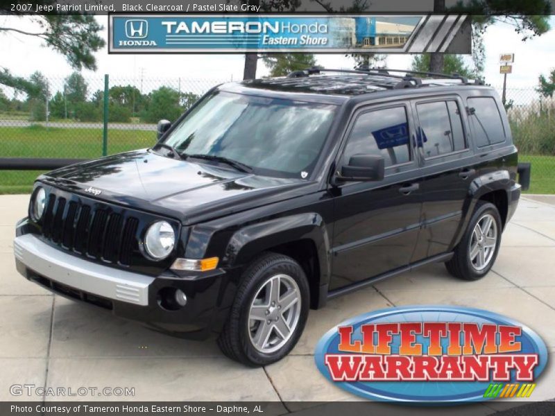 Black Clearcoat / Pastel Slate Gray 2007 Jeep Patriot Limited