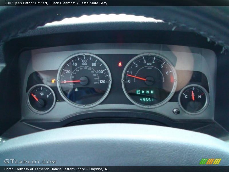 Black Clearcoat / Pastel Slate Gray 2007 Jeep Patriot Limited