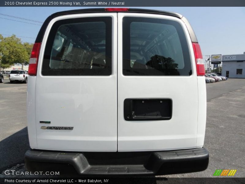 Summit White / Neutral 2010 Chevrolet Express 2500 Moving Van