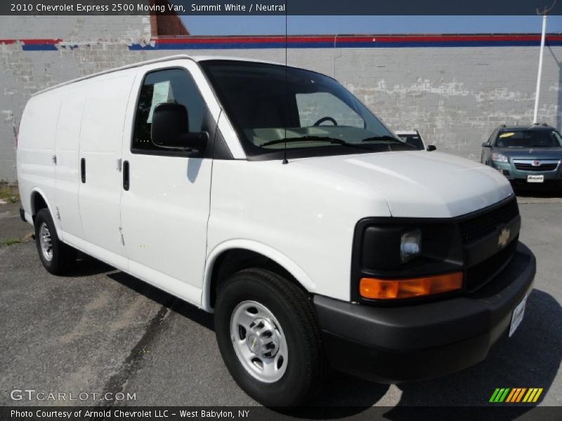 Summit White / Neutral 2010 Chevrolet Express 2500 Moving Van