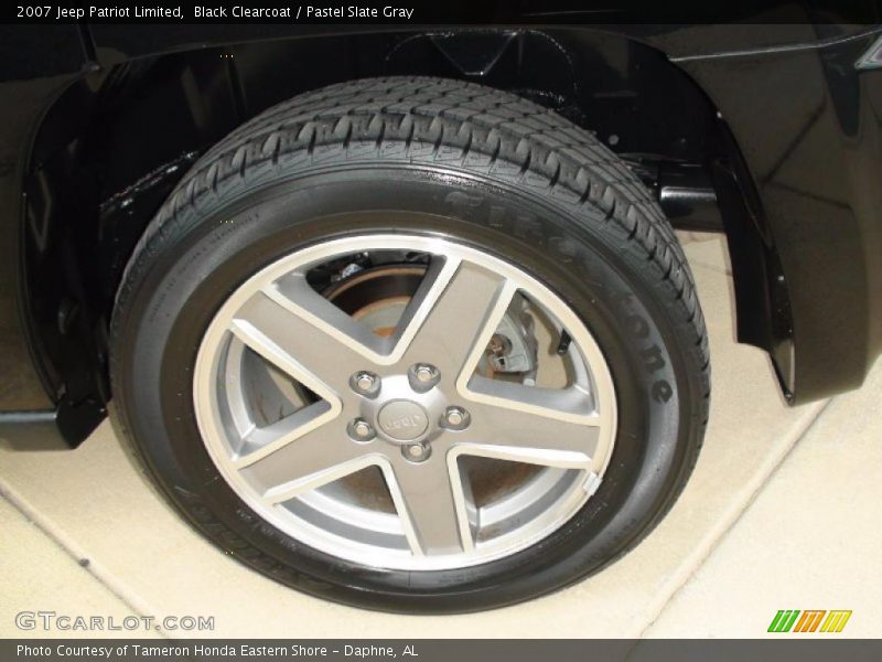 Black Clearcoat / Pastel Slate Gray 2007 Jeep Patriot Limited