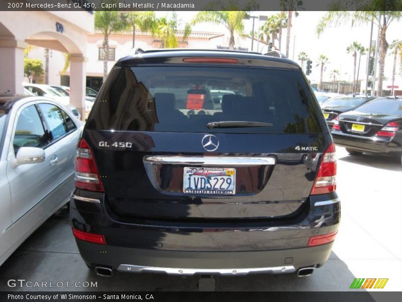 Capri Blue Metallic / Macadamia 2007 Mercedes-Benz GL 450