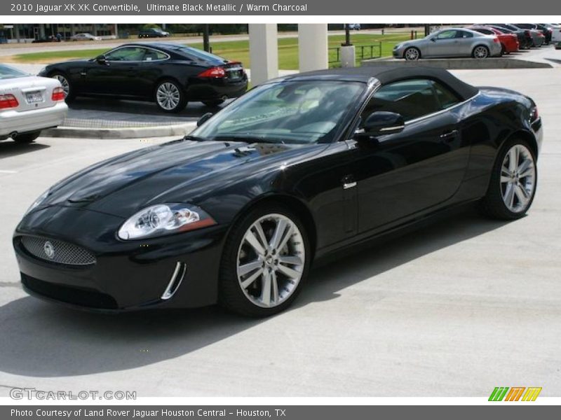Ultimate Black Metallic / Warm Charcoal 2010 Jaguar XK XK Convertible