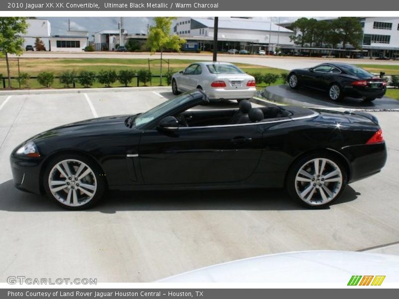 Ultimate Black Metallic / Warm Charcoal 2010 Jaguar XK XK Convertible