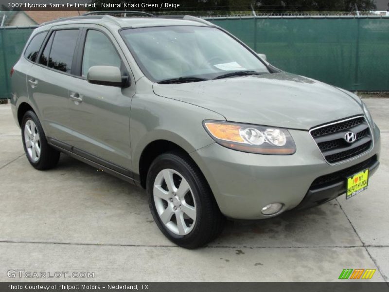 Natural Khaki Green / Beige 2007 Hyundai Santa Fe Limited