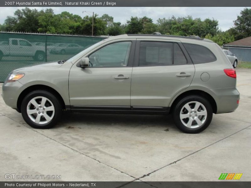 Natural Khaki Green / Beige 2007 Hyundai Santa Fe Limited