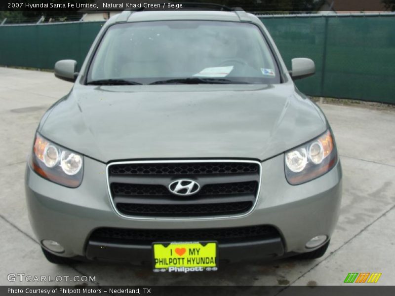 Natural Khaki Green / Beige 2007 Hyundai Santa Fe Limited
